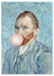 Obraz na pł&oacute;tnie vincent van gogh z balonem pop art 50x70 cm
