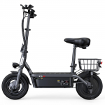 iScooter F3 10'' Elektriroller 1000W Mootor Aku 48V/13Ah Maksimaalne kiirus 45KM/H Iste ja Korv V&auml;ike Ostuk&auml;ru Roller F3&mdash;&mdash;45KM/H must