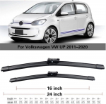 P&uuml;hkijad Volkswagen VW UP 2011-2020 jaoks 24 + 16 VW UP 2011-2020 24+16