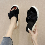 2024 Suvised Naiste Paksutallalised Kiilkontsaga Sandaalid Mood Vabaaja Avatud Varvastega Ranna Sandaalid 6cm K&otilde;rgendatud Vabaaja Sandaalid Suurus 35-39 39 must