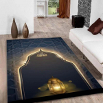 Islami festivali palvevaip moslemite p&otilde;lvili olemise pol&uuml;estermatt Ramadan Kareem moslemitele islami vaip palve p&otilde;randamatid libisemiskindel vaip 120 x160cm
