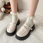 Moekolledži stiilis Retro v&auml;ikesed nahast kingad Naiste platvorm Lolita kingad Naine klassikaline &uuml;mmargune varvas Mary Jane Kingad tursked Loaferid 35