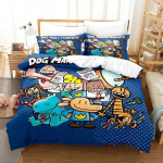 3D Prindi Comics DOG MAN Voodipesukomplekt &Uuml;he Twin Kahekohaline Queen King Cal King Suurusega Voodipesu Komplekt 70x133cm