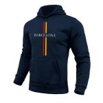 Barcelona Mood Meeste Kapuutsiga Dressipluusid K&otilde;ik Hooajad Igap&auml;evased Vabaaja Spordi Kapuutsid 2025 Linna Trend Pullover Meeste Riided J&otilde;usaali Topp 3XL black