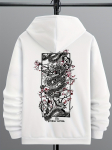 Vintage Hupparid Meeste Draakoni Tikandiga Hupparid Naiste Hip Hop Huppariga Dressipluus Hiina T&auml;navamood Huppar Puuvillane Fliis Pullover S