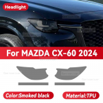 MAZDA CX-60 2024 Auto Esitulede Suitsutatud Must TPU Kaitsekile Esitulede Tooniv V&auml;rvimuutev Kleebis Tarvikud Smoked black