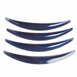 4 tk / komplekt auto ratta kulmukaare trimmiga k&uuml;lgmise poritiiba laiendusriba Tesla mudeli 3 rattaga n&auml;htamatu poritiiva lehtplaadiga autole sinine