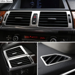 Auto Styling Strip &otilde;hukonditsioneeri &otilde;hutuspaneeli raam Dekoratiivne katte trimm Auto sisemine tarvikud BMW X5 X6 E70 kleebis Type 5