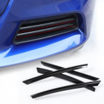 Carbon Fiber Grille erts Door Handle Decor Cover Trim for Dodge Charger 2015+ 4pcs Front bumper trim st