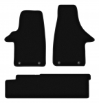 Dywaniki welurowe BASIC czarne do: VW Transporter T5 dostawczy, 2 rzędy (2003-2015)
