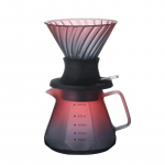 2025 Uus 600 ml Immersion Dripper L&uuml;litiga Klaasist Pour Over Kohvimasin, V-kujuline Tilguti Kohvidripper ja Filtrid, Mahutab 3-4 Tassi