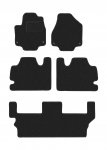 Dywaniki samochodowe welurowe do: Chrysler Pacifica II hybryda 7 os (2017-) anthra