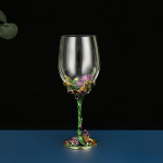 Creative Enamel Iris Klaasist tass ainulaadne kruus Champagne Flutes Crystalline Party Kingitus R&ouml;stimisklaas Pokaal Kristalli aastap&auml;ev 350ml