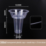 500/700ml K&uuml;lmkappi sobiv Joogi-Sn&auml;ki Tass Kauss L&auml;bipaistev Mulli Piimatee Puuvilja Kaasaskantavad Tassid Kuumakindel Kuni 100&deg;C