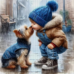 T&auml;is tikand puuvillane niit 11CT tr&uuml;kitud poiss ristpistes komplekt kunst 40x40cm China Mainland