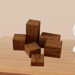 6 tk puidust ruudukujulised ehtekandurid, koogikeste presentatsioonialused, parf&uuml;&uuml;mikandurid toidubuffetitele Aktiivne Wood Color