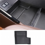 BMW X1 IX1 U10 U11 -2024 jaoks TPE Must Auto Keskjuhtimispuldi Alumine Panipaik Mobiiltelefoni Hoidik Auto Sisekujunduse Lisatarvikud style C