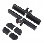 For Hummer H2 2003-2007 ABS Glossy black Car Inner Handle Protection Decorative Cover Sticker Car Interior Accessories matt must v&auml;rv