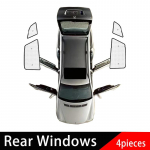 Auto UV-kaitsega p&auml;ikesesirm Hyundai Santa Fe CM 2007~2012 2010 2011 jaoks Autoklaasi p&auml;ikesekatted K&uuml;ljeklaasi deflektorid Katte tarvikud Rear Windows