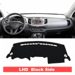 For Kia Sportage R 3 2010 2011 2012 2013 2014 2015 Car Dashboard Cover Avoid Light Pads Anti-UV Case trument Panel Carpets LHD Black Side