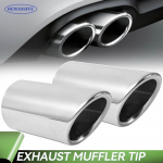 2 tk Roostevabast terasest kroomitud auto v&auml;ljalasketoru otsik VW Polo Golf Bora Scirocco Tiguan Seat Leon Skoda Octavia Superb mudelitele