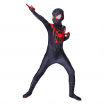 Poiste T&uuml;drukute Kost&uuml;&uuml;m Superkangelane Kombinesoon Miles Morales &Auml;mblikmees Cosplay Zentai Bodysuit 3D Stiil Halloweeni Riided 110&Spider-Man