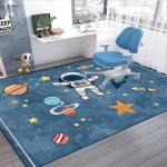 Kosmose astronauti multikate vaibad elutuppa laste tuppa roomamiseks pestavad libisemiskindlad m&auml;ngup&otilde;randamatid laste magamistuppa garderoobi vaibad 60*90cm gray
