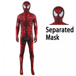 Carnage'i Cosplay H&auml;mmastav Kost&uuml;&uuml;m Superkangelane 3D Prinditud Spandex Punane Venom Zenzai &Uuml;likond Halloweeni Kost&uuml;&uuml;m T&auml;iskasvanutele Lastele 110-Kids