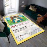 1 tk Armas P-Pokemon Snorlax Kaardid Muster Vaibad elutuppa Magamistuppa Voodi k&otilde;rvale P&otilde;randamatt Ala vaip Kodu kaunistus Suur suurus 80cmx140cm