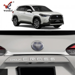 ABS Kroom V&auml;ljas Tagumine Pagasiruumi Luuk Tagaluugi Kate Liistud Kaunistus Ribad Toyota Corolla Crossile - 2024 Autotarvikud Electroplated silver