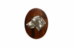 Vizsla - Dog show brooch, starter number clip, dog pin by Art-Dog pruun