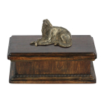 Borzoi, Russian Hunting Sighthound, Russian Wolfhound I - urn for dog ashes, classic urn with a statuette, elegant urn with a dog by Art-Dog brand pruun