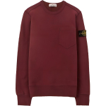 Stone Island Logo Muster &Uuml;mmarguse Kaelusega L&otilde;tv L&otilde;ikega Pullover Pikkade Varrukatega Huppar Meeste huppar Telliskivipunane 711563820-V0011 L