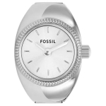 FOSSIL K&auml;ekell Kvartsmehhanism Roostevabast terasest rihm 15mm H&otilde;bedane sihver Naiste kell 50m Veekindel ES5245 Silver Dial
