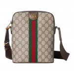 Gucci Ophidia v&auml;ike &otilde;lakott crossbody kuldse riistvaraga kaetud kangast ja nahast ning puuvillase lina l&otilde;uendist Meeste kotid 839103-FAEOF-9745 Basic Set (Bag+Dust Bag)