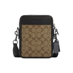 Coach Sullivan 16 T&otilde;mblukuga Mitmeotstarbelise Taskuga Kaetud L&otilde;uendist Kividenahast &Otilde;lakott Crossbody V&auml;ike Meeste &Otilde;lakott CC090-QBTUP Gift Box Sets (Basic Set+Black Box) black