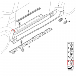 20 tk AUTO V&Auml;LISK&Uuml;LJE LIISTUDE kinnitusklambreid/neete MUST BMW E46 X5 E53 MINI COOPER S D R50 R53 R55 R56 R57 R58 R59 jaoks 07131480419