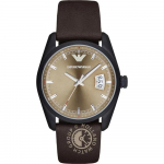 Emporio Armani Tazio Beež Nahk/Pruun Meeste Kvarts AR6081 Kell beež