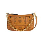 Mcm Aren Vanutatud Mustriga Kett Kunstnahast Mahjongikott K&auml;ekott Crossbody kott Mini Naiste Konjaki V&auml;rvi One Size-Basic Set (Bag+Dust Bag) kakao v&auml;rv