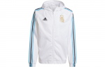 adidas Argentina meeskonna kolme triibuga v&auml;rviplokkidega pikkade varrukatega kapuutsiga jakk IU2138 XL