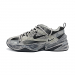 Nike M2K Cushioning Slip Resistant Abrasion Resistant Low top Chunky Sneakers Unisex Gray Black BV0074-001(Team292-2.0) 44