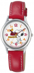 Citizen Analoog Snoopy Veekindel Kell Nahkpunase Q&Q Naiste Rihmaga, AA95-9852,