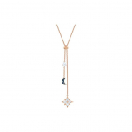 Swarovski Symbolica Y-kujuline T&auml;ht Kuu Lumehelves Tume Gradiendiga Metallist Kaelakee Naiste kaelakee 5494357 Box (Random Color)