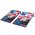 3x2 jalga Cornhole komplekt Kaasaskantav Corn Hole viskem&auml;ngulaud Puidust 8 kotikesega
