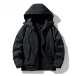 Meeste suurused 7XL 8XL Talvejope Polsterdatud Parkad Paksenatud Kapuutsiga Joped Soojad Joped Talvine Must Jope 8XL must
