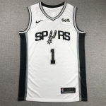 Victor Wembanyama San Antonio Spurs Valge S&auml;rk #1, Meeste Korvpallivorm 2026 XL gray