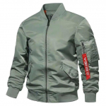 Meeste kevads&uuml;gisene kerge s&otilde;jav&auml;earmee pommitaja jope tuulejakk Softshell Varsity jakid, meeste golf, mood, spordir&otilde;ivad, mantel M