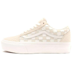 Vans Old Skool Platform Kootud - Blanc De Blanc Unisex Tossud Valge Nahk VN0A5KX99GY 35
