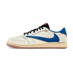 Travis Scott x Jordan Air Jordan 1 madalad Vintage Korvpallijalatsid Unisex Sinine Valge DZ4137-700(Team1490-) 44