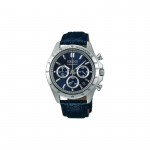 SEIKO Moemeeste k&auml;ekell Kolme silmaga kronograaf Kvarts Nahast rihm Meeste k&auml;ekell Sinine sihverplaat SBTR019 sinine